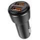 Автомобільний зарядний пристрій + кабель Micro-USB BOROFONE BZ17 |2USB, QC3.0 18W| Чорний - зображення 7