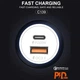 Автомобильное зарядное устройство с быстрой зарядкой WUW C139 |1USB/1Type-C, PD20W + QC3.0| Белый - изображение 4
