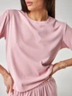 Пижама (футболка + шорты) женская больших размеров BARWA garments 0315/313 XL Пудра (2113153134886) - изображение 4