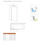 Шторка для ванны Radaway Idea Black PNJ 50 см стекло прозрачное 10001050-54-01 - изображение 2