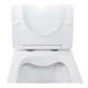 Унитаз подвесной Qtap Swan безободковый с сидением Slim Soft Close QT16335178W - изображение 5
