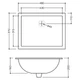 Умивальник Jaquar Continental 48x37 CNS-WHT-701 - зображення 2
