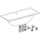 Ванна акриловая Geberit Soana Duo 190x90 554.005.01.1 + ножки - изображение 5