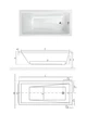Ванна акриловая Radaway Mirella 180x80 + ножки WA1-48-180x080 - изображение 2