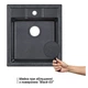 Кухонная мойка Lidz 460x515/200 BLA-03 (LIDZBLA03460515200) - изображение 3