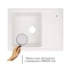 Кухонна мийка Lidz 620x435/200 WHI-01 (LIDZWHI01620435200) - зображення 3