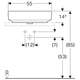 Умивальник Geberit Variform 55x40 500.779.01.2 - зображення 3