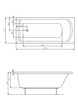 Ванна акриловая Roca Linea в комплекте с ножками 160x70 A24T018000 - изображение 2