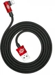 Кабель Baseus MVP Elbow Type Lightning USB 2 A 1м Red (CALMVP-09) - изображение 3