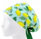 Медицинская шапочка женская HeadwearUniverse универсальная принт Лимоны на мяте - изображение 3