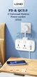 Сетевой удлинитель фильтр LDNIO SC2413 |2500W, 2M, 2 розетки, 3USB/1Type-C, 10A/20W, PD/QC| White - изображение 6
