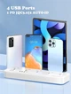 Сетевой удлинитель фильтр LDNIO SC5415 |2500W, 2M, 5 розеток, 3USB/1Type-C, 10A/20W, PD/QC| White - изображение 11