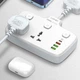 Сетевой удлинитель фильтр LDNIO SC2413 |2500W, 2M, 2 розетки, 3USB/1Type-C, 10A/20W, PD/QC| White - изображение 13