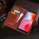 Чехол Idewei для Xiaomi Redmi 6A книжка кожа PU с визитницей коричневый - изображение 1