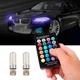 LED T10 W5W лампа в автомобиль 2шт с пультом ДУ, 6 SMD 5050, 16 цветов (117239) - изображение 3