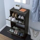 Тумба для взуття IKEA BISSA 49х28х93 см чорно-коричнева (205.302.06) - зображення 4