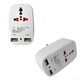 Мережевий трійник 2 USB Travel Adaptor 823 - зображення 1