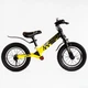 Велобіг дитячий 12’’ Corso "Skip Jack" ручне гальмо, амортизатор. Yellow and black (119241) - зображення 3