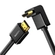 Кабель UGREEN HD103 HDMI 1.4 to HDMI 90˚ 4K@30Hz 2m Black (10173) - изображение 1
