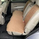 Накидка задня для авто з АЛЬКАНТАРИ Lux (штучної замші), великий ромб, Світло-коричневий з подвійним бежевим рядком - зображення 4