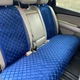 Накидки на сидіння з алькантари Lux ПАЙКА, Квадратний темно синій ромб. Стандарт. Повний комплект - зображення 3
