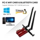 Сетевая карта PCIe Wi-Fi 6E Intel AX210 Tri Band 2.4Ghz/5Ghz/6Ghz 1024QAM MU-MIMO WPA 3 5378Mbps 2x5дБ - изображение 6