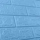Самоклеющаяся декоративная 3D панель 3D Loft OS-BG03-3 Под голубой кирпич 700x770x3мм - изображение 4