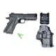 Детский пистолет на пульках "Colt 1911 Rail" Galaxy G25+ металл черный с кобурой - изображение 2