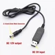 Кабель питания от повербанка - переходник повышающий с USB 5V на 12V DC 5.5 × 2.1 мм - изображение 2