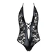 Боді з дуже глибоким декольте Passion DARYL BODY S/M, black - зображення 5