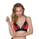 Эластичный топ с кружевом чёрно-красный Passion PS001 TOP size M - изображение 1