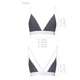 Спортивный топ с двойными бретелями серый Passion PS007 TOP size L - изображение 5
