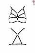 Бюстгальтер-стрепы портупея Passion Exclusive ARMANDA BRA Чёрный S/M - изображение 2