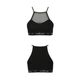 Спортивный топ с прозрачной вставкой чёрный Passion PS006 TOP size S - изображение 5