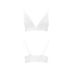 Эластичный топ с кружевом белый Passion PS001 TOP size M - изображение 4
