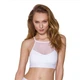 Спортивний топ з прозорою вставкою білий passion PS006 TOP size M - зображення 1