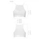 Спортивний топ з прозорою вставкою білий passion PS006 TOP size M - зображення 5