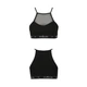 Спортивный топ с прозрачной вставкой чёрный Passion PS006 TOP size M - изображение 5