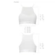 Спортивный топ с прозрачной вставкой белый Passion PS006 TOP size XL - изображение 5