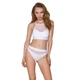 Спортивный топ с прозрачной вставкой белый Passion PS006 TOP size S - изображение 2
