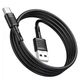Кабель Hoco Type-C Victory charging data cable X83 |1m, 3A| black - зображення 3