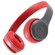 Беспроводные наушники Bluetooth P47 BT Wireless c микрофон MP3 плеером + FM радио, microSD Красные - изображение 3