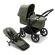 Універсальна коляска 2 в 1 Bugaboo Donkey 5 Mono шасі Black текстиль Forest Green, 8717447439066 - зображення 1