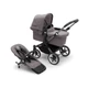 Універсальна коляска 2 в 1 Bugaboo Donkey 5 Mono шасі Graphite текстиль Grey Melange, 8717447431978 - зображення 1