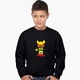 Свитшот для мальчиков Бравл Старс Леон Пикачу (Brawl Stars Leon Pikachu) (9509-2601-6) 134-140 см Черный - изображение 2