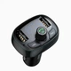 FM-трансмиттер (модулятор) Baseus T typed S-09 wireless MP3 car charger (CCALL-TM0A) Tarnish - изображение 4