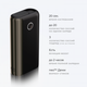 Система нагревания табака Glo Hyper + Black (11G402) с блоком питания, ГЛО Хайпер плюс чёрный, Glo для стиков деми - зображення 4