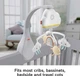 Мобиль ночник 2 в 1 Фишер Прайс Игривые тучки Fisher-Price Rainbow Showers to Bedside Mobile (HBP40) - изображение 7