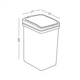 Ведро для мусора 10 л с крышкой пластиковое MVM BIN-04 10L GRAY - изображение 3