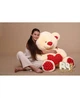 Плюшевый мишка с сердцем BigBears 130 см. Персиковый - изображение 2